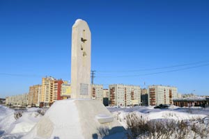 Пам'ятник жертвам політичних репресій на місці табору Ухтіжемлаг. Ухта, 2016 рік