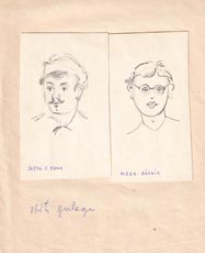 Portréty Jaroslava Bergera a Vladimíra Ptáčníka od Vladimíra Levory, který s nimi utekl před nacisty do SSSR a byl uvězněn ve Vorkutlagu. Jako jediný z nich internaci v táborech Gulagu přežil