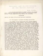 Titulní strana obvinění Sovětského svazu ze zneužívání politických vězňů v táborech Gulagu, které v roce 1953 předal OSN František Polák, bývalý vězeň Norillagu a Unžlagu v letech 1939-1948