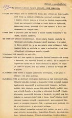 Перша сторінка письмового свідчення Їржі Бездєка, одного із засуджених за т.зв. «Харківським процесом над чеськими вчителями» в 1931 році. Бездєк звільнився в 1936 році
