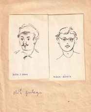 Portréty Jaroslava Bergera a Vladimíra Ptáčníka od Vladimíra Levory, který s nimi utekl před nacisty z Protektorátu do SSSR a byl uvězněn ve Vorkutlagu. Jako jediný z nich útrapy v Gulagu přežil.