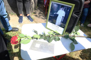 V červnu 2021 byla na bývalém Froňkově domě v Žitomiru odhalena v rámci projektu Poslední adresa pamětní tabulka se jménem popraveného.